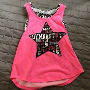 A justice tank top with sports bra